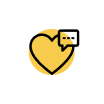 hand-heart icon